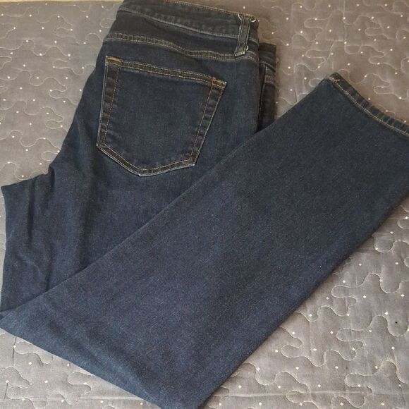 St. John's Bay Straight Leg Dark Blue Women's Jeans size 12 petite - Picture 1 of 6